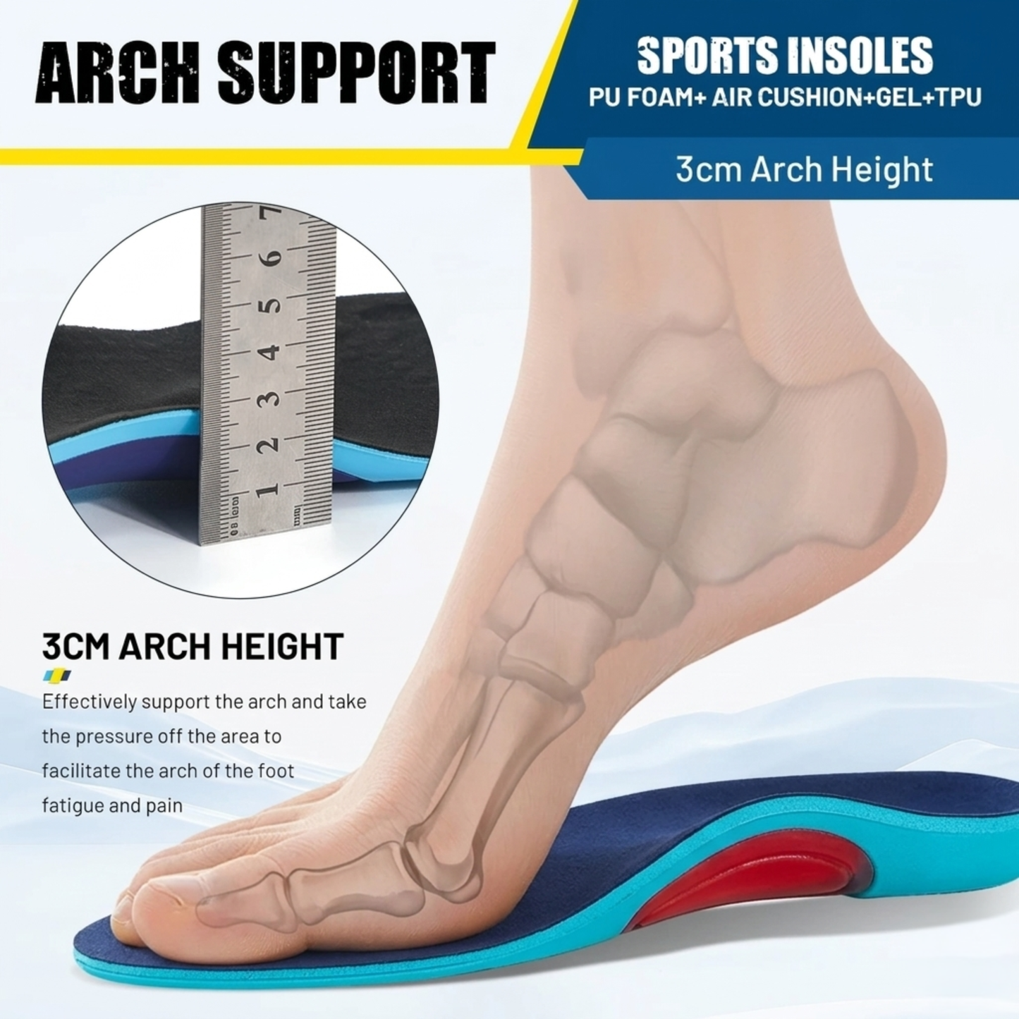 Plantillas Orthea Soporte de Arco para caminar sin dolor todo el día