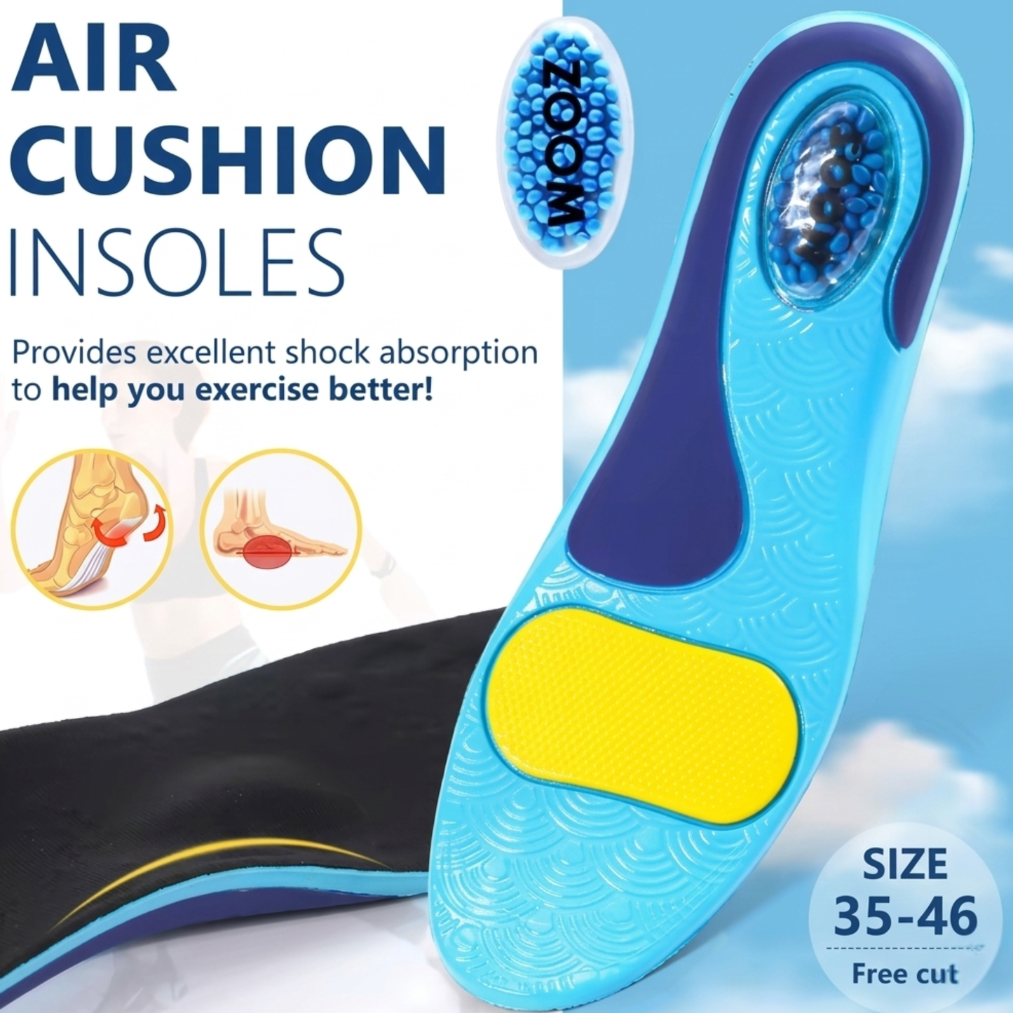 Plantillas Orthea Soporte de Arco para caminar sin dolor todo el día